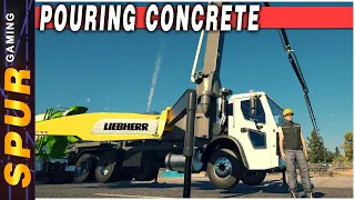 Construction Simulator 2022 - Pouring Concrete - Holiday House Pt 2