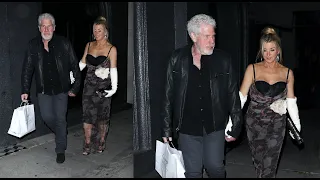 Actor Ron Perlman and wife Allison Dunbar step out for dinner in WeHo!