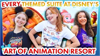 We Stayed In EVERY Themed Suite at Disney's Art of Animation Resort - Cars, Lion King & Finding Nemo