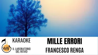 Mille errori Francesco Renga (Karaoke Instrumental Version)