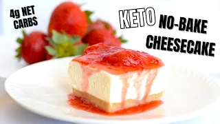 Keto No Bake Cheesecake | Easy Keto No Bake Cheesecake Recipe