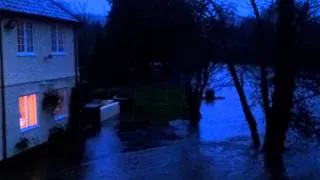 Anchor Inn, Exebridge - flooding 22 December 2012