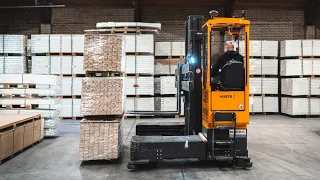 EASY handling of long goods with multidirectional sideloaders | HUBTEX