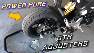 Best Upgrades for the WORST Parts of the Honda Grom | Tires & Adjusters Install