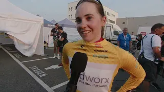 Blanka Vas - Interview at the finish - Stage 1 - Tour de Suisse Women 2023