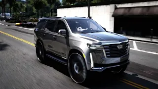 ESCALADE ON 32 INCH CORLEONE FORGED WHEELS - GTA5 MODS