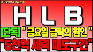 [에이치엘비 HLB] [단독] "금요일 급락의 원인" "5천억 세력 매도구간 확인" 필수 대응 구간! #hlb #에이치엘비 #hlb주식 #에이치엘비주가 #hlb목표가