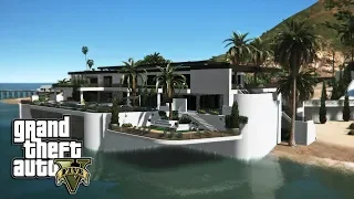 MALIBU MANSION TOUR WITH BIG BOSS FRANKLIN! (GTA 5 PC MODS)