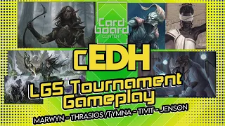 cEDH LGS Tournament Gameplay | Marwyn - Thrasios, Tymna - Tivit -Jenson | Commander Meta decks