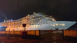 MSC Fantasia saindo de Santos 02/11/2022 - Primeira saída da temporada