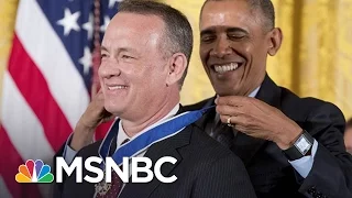 Tom Hanks Reacts To Being Awarded Medal Of Freedom | MSNBC