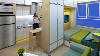 19sqm Tiny Apartment (Micro Apartment 208sqft) | Apartment Tour | Never Too Small