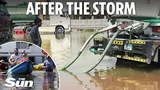 Major clean-up operation continues in Dubai as locals try to get back to normality after freak flood