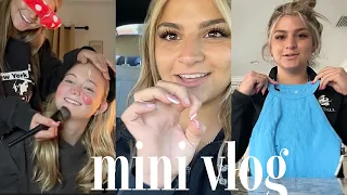 mini vlog /blindfolded makeup to my friends ,nails done ,matching rings ,shopping and haul .