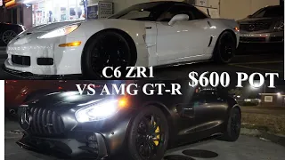 C6 ZR1 VS. MERCEDES AMG GT-R $600 POT