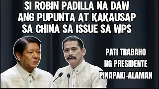 SI ROBIN NA MISMO ANG KAKAUSAP SA CHINA TUNGKOL SA ISSUE NG WPS