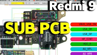 Redmi 9 Sub PCB | Redmi 9 Sub Pcb all supply | Redmi 9 Charging jack supply,spk,mic supply