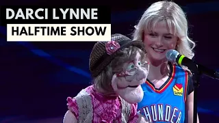 Darci Lynne and Edna at the OKC Thunder Game Halftime Show | Darci Lynne