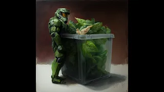 Burger King Foot Lettuce but it's Master Chief