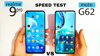 realme 9 pro 5g vs moto g62 5g Speed Test & Comparison