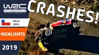 WRC - Rally Chile 2019: Rally CRASH Highlights : Rally Crashes, Roll Overs and Mistakes.