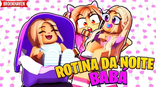 VIREI BABÁ no BROOKHAVEN!!! / ROTINA DA NOITE - ROBLOX