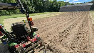 RUSHED THE NEW GARDEN PREP WITH 1025r, TILLER, & BEDDER 🚜