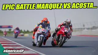 BATTLE MARQUE vs ACOSTA❗THE NEW CAPTEN AMERIKA😱❓CIRCUIT OF THE AMERICAS❗#AmericasGP