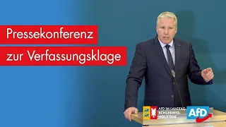 Pressekonferenz der AfD-Gruppe bezüglich Verfassungsklage gegen Landtagsbeschlüsse vom 10.01.2022