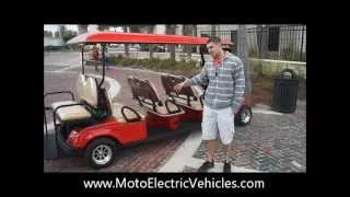 citEcar 8 Passenger Street Legal Golf Cart | From Moto Electric Vehicles