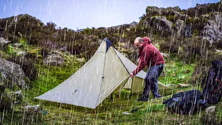 My tent LEAKED - Camping in heavy rain