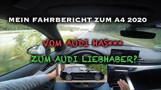 AUDI A4 2020 40 TDI S-Line B9 Avant 190PS - Mein Fahrbericht (POV) [4K]