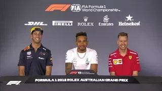 2018 Australian Grand Prix: Press Conference Highlights