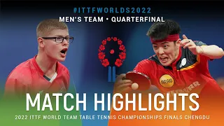 Highlights | Felix Lebrun (FRA) vs Dang Qiu (GER) | MT QF | #ITTFWorlds2022