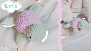 TURTLE Crochet 🐢 | Plush toy amigurumi for beginners