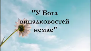 "У Бога випадковостей немає" (автор Віталій Долайчук) Християнський вірш