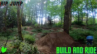 Building and Riding an INSANE MTB Hip Jump at my Backyard Trails