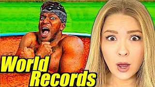 Americans React To SIDEMEN BREAK THE WEIRDEST WORLD RECORDS