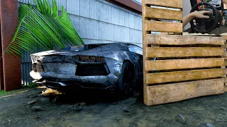 Rebuilding LAMBORGHINI AVENTADOR LP-700 4 (1100HP) - Forza Horizon 5 | Thrustmaster T300RS