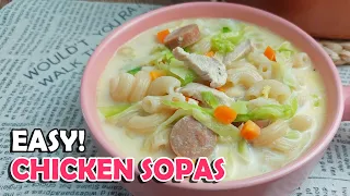 Quick and Easy Chicken Sopas! Creamy Chicken Soup | Hungry Mom Cooking