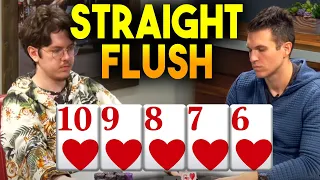 Poker Player Hits STRAIGHT FLUSH In $100K Heads-Up Match!