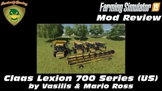 FS19 - Mod Review - Claas Lexion 700 Series Combine - US Version - 4K