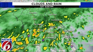 TIMELINE: A cold front brings scattered heavy rain to Central Florida
