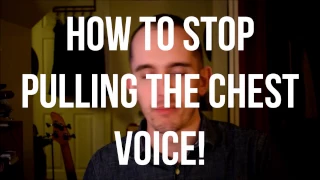 STOP STRAINING YOUR VOICE! How to stop a pulled chest voice from happening!