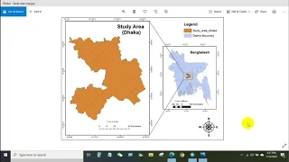 Study Area Mapping | Create Map Layout in ArcGIS