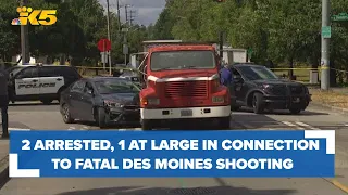 2 in custody, 1 at large in connection to fatal shooting at Des Moines Safeway parking lot