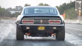 1968 Camaro at Lakeland Dragstrip, Florida. A little 302 chevy