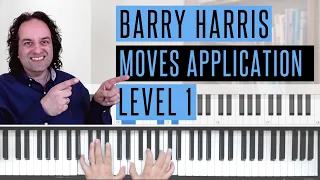 Barry Harris simple chord movement application - Fly me to the moon