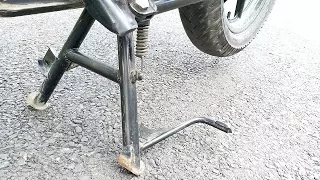How to put a motorcycle on center stand