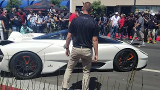 [World's Fastest Production Car] 331 MPH - SSC Motorsports Tuatara at Exotics on Broadway.